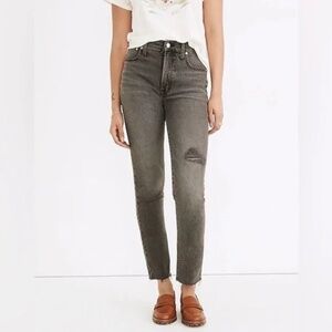Madewell The Perfect Vintage Jean in Cosner Wash: Knee-Rip Edition SZ 28